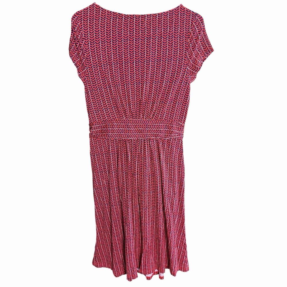 BODEN Amelia Jersey Knit Dress Pink Blue White Geo Amelie J0326 Sz 6R US NWT - Picture 3 of 9